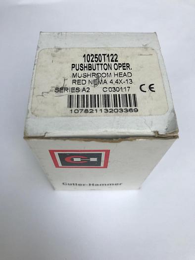 10250T122 Cutler Hammer Pushbutton Oper. Mushroom Head Red Nema 4 4X-13