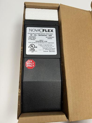 Used NF-PS-TM75W24V-N3R Nova Flex 75W  120V 24V Low Voltage Lighting Transformer