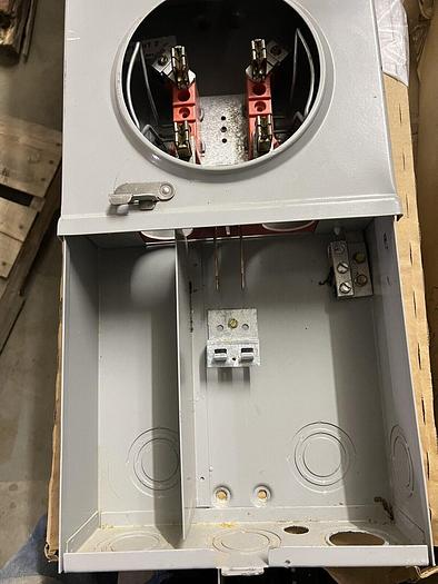 Used Milbank 125 Amp 240V Single Phase Main Breaker Meter Socket