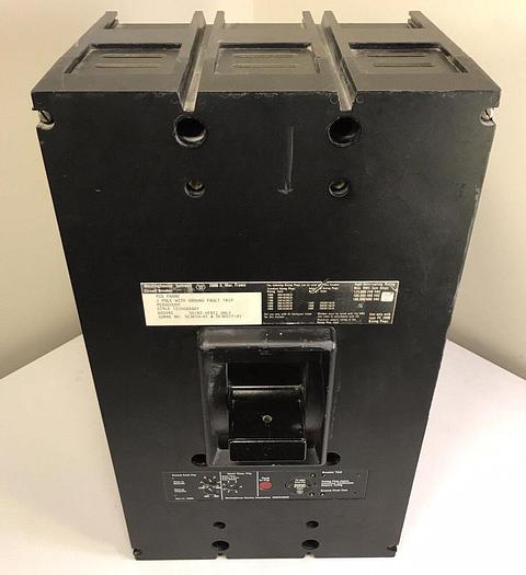 Refurbished PCG32000F Westinghouse 2000 Amp 600V 3 Pole Ground Fault BoltOn Circuit Breaker