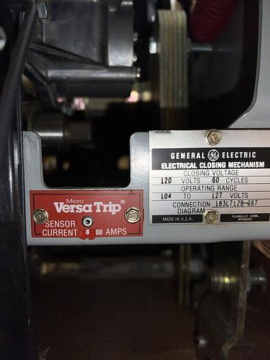 GE AKR-7D-30H 800 Amp 600V Electrically Operated Draw Out Air Circuit Breaker