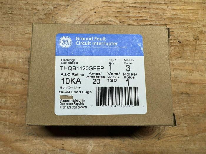 THQB1120GFEP 20 Amp Bolt On Ground Fault Equipment Protector New 783164060164