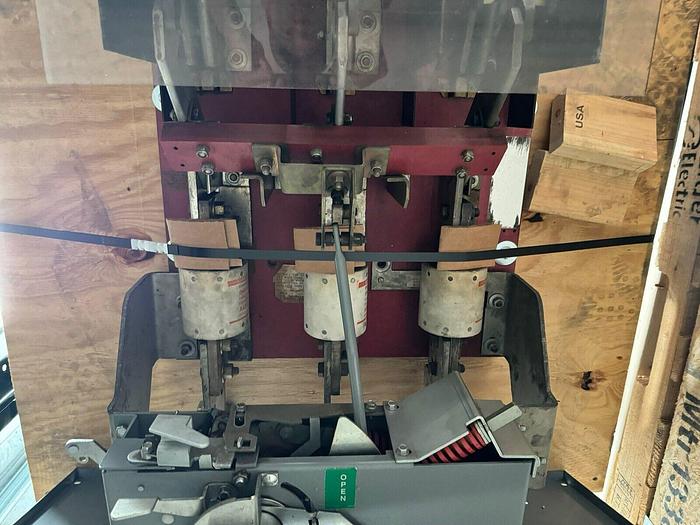 Used BPO34200 Square D 2000 Amp 480V 3P Fusible Switch Red Back Reconditioned