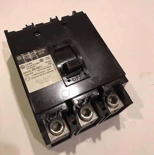 Used Q2L3225 Square D 225Amp 240V 3 Pole Feed Through Molded Case Circuit Breaker