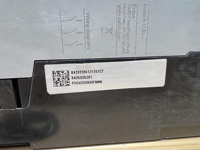 PDG43G0800FNNN EATON 800 Amp 600V PXR20LSIG Trip PDG4XPXR30800E3R New LSIG New