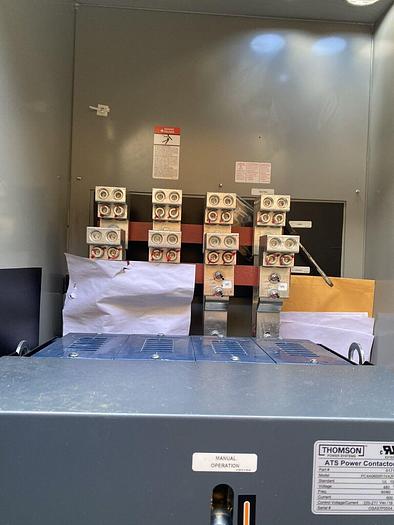 Used TS974A0600A1CZ5 Thomson Power Systems 600A 480V 3P Automatic Transfer Switch