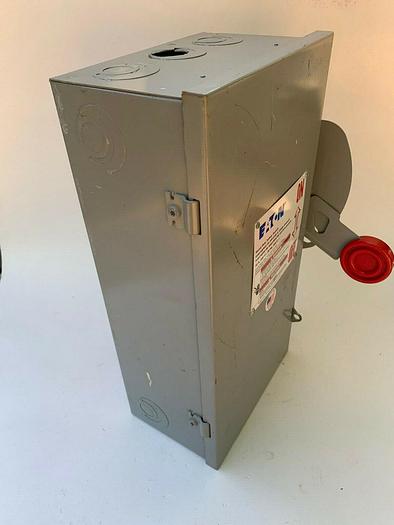 Used DH221FGK Cutler Hammer 30 Amp 240V 2 Pole Fusible Nema 1 Fused