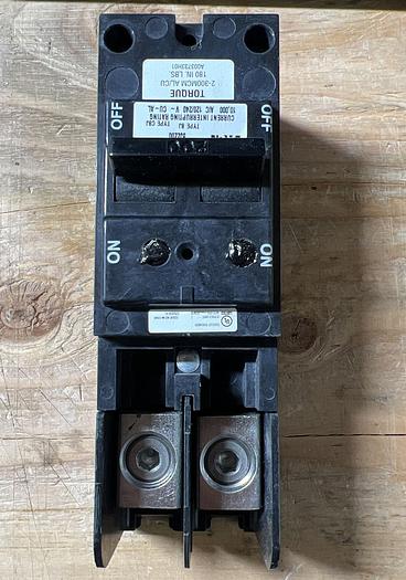 BJ2200 Cutler Hammer 200 Amp 2 Pole 240V Plug in Circuit Breaker New