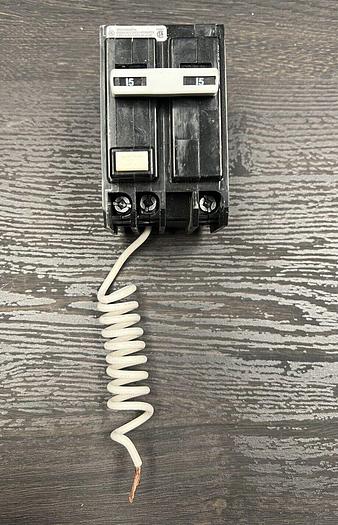 Used QBGFT2015 Eaton Cutler Hammer 15 Amp 240V 2 Pole Ground Fault Circuit Breaker