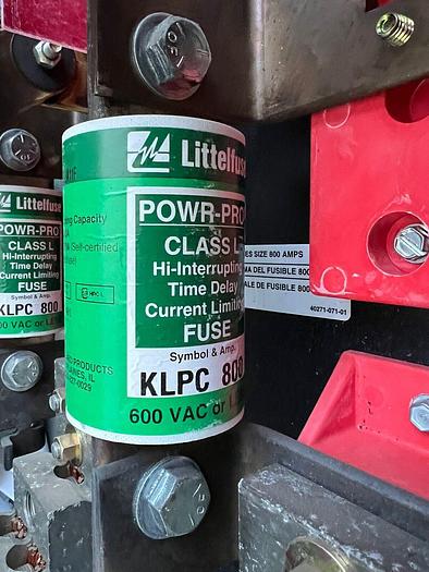 Used H327N Square D 800 Amp 240V 3P 4W Fused Disconnect Switch Fusible