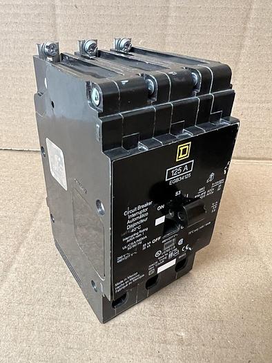EGB34125 Square D 125 Amp 480V 3 Pole Bolt On Circuit Breaker New 785901326342