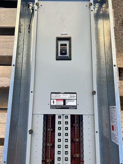 Used 200 Amp Main Breaker Panel 480/277V Siemens CFD63B200 200K Rated Main Breaker S3