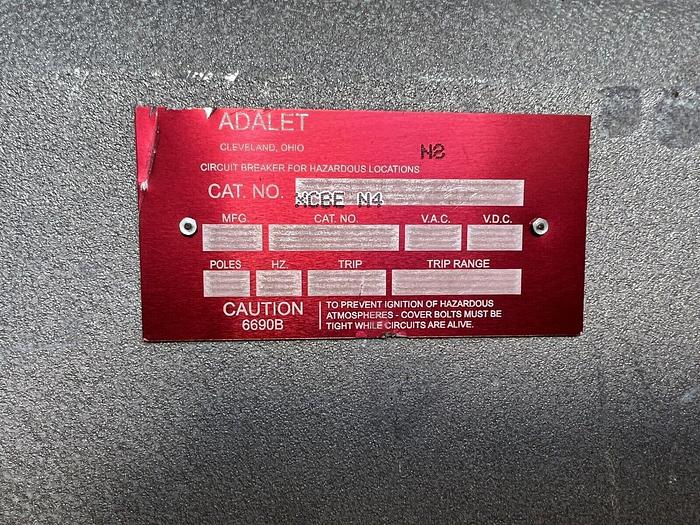 XCBEN4 ADALET Explosion Proof Enclosure 400 Amp Susol TS400HU Circuit Breaker