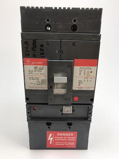 Used SGPA36AT0400 GE 400 Amp 600V 3 Pole Bolt On Circuit Breaker 100KA@480V Spectra