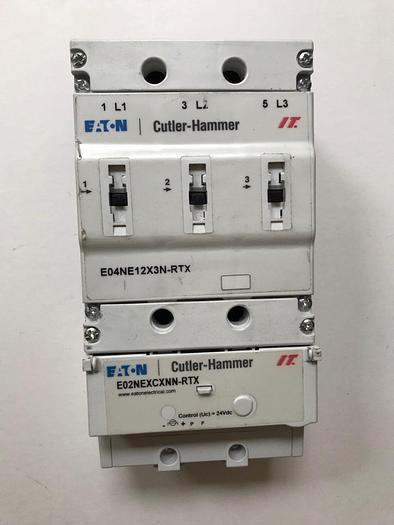 E04NE12X3N-RTX Eaton 125 Amp 600V IT Contactor E02NEXCXNN-RTX Coil Controller