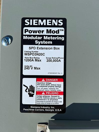 WSPD3N20C Siemens SPD Extension Box Surge Protector TPS3C0120X0P New