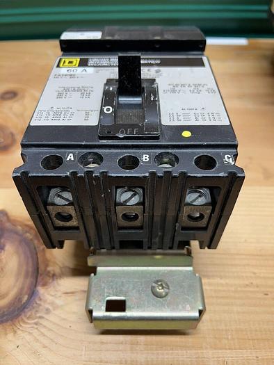 Used FA34060 Square D 60 Amp 480V 3 Pole I-Line Circuit Breaker