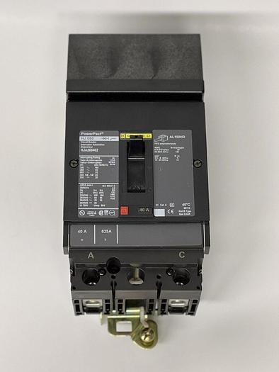 HJA260402 Square D 40 Amp 600V 2 Pole 65K Rated I-Line Circuit Breaker New