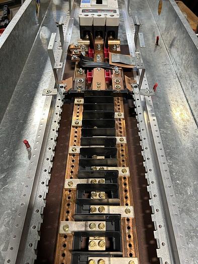 Used PRL3 400 Amp Main Breaker Panel KD3400 Cutler Hammer 208/120V 3P4W Sub Feed