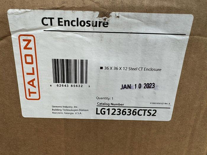 1200 Amp 600V CT Cabinet Talon LG123636CTS2 Nema 3R Outdoor Rated New