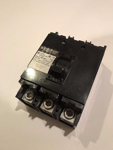 Used Q2L3225 Square D 225Amp 240V 3 Pole Feed Through Molded Case Circuit Breaker