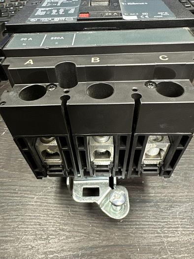 HJA36020 Square D 20 Amp 600V 3 Pole I-Line Plug In Circuit Breaker HJA New 785901600947