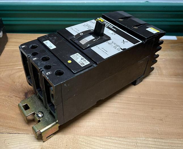 Used KC34225 Square D 225 Amp 480V 65K Rated 3 Pole I-Line Circuit Breaker