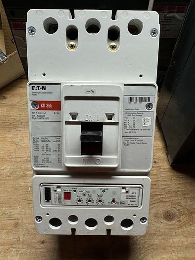 KD3400F EATON Cutler Hammer KD3400 400 Amp 600V with KES3400LSI Trip Unit New 786679271056