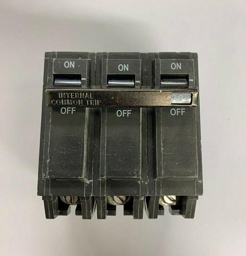 Used THQL32030 GE 30 Amp 240V 3 Pole Plug In Circuit Breaker