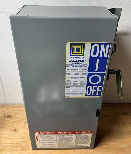 Used PQ3610G Square D 100 Amp 600V 3 Phase Bus Plug