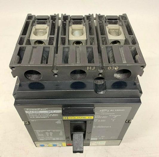 HJL36030M71 Square D 30 Amp 600V 3P Feed Thru MCP Circuit Breaker 65kA@480V New 785901492948