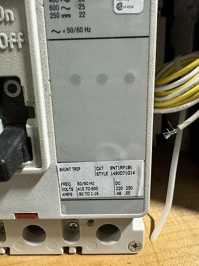 HFD3100 Cutler Hammer 100 Amp 480V 3P SNT1RP18K Shunt Trip Circuit Breaker New 786679175897
