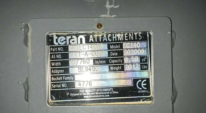 BKTEC14030  Teran Attachments 30" Excavator Digging Bucket 65MM Pins