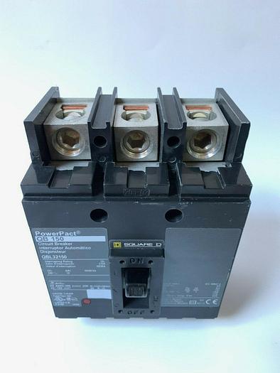 QBL32150 Square D 150 Amp 250V 3 Pole Feed Thru Circuit Breaker Line & Load Lugs 785901417835