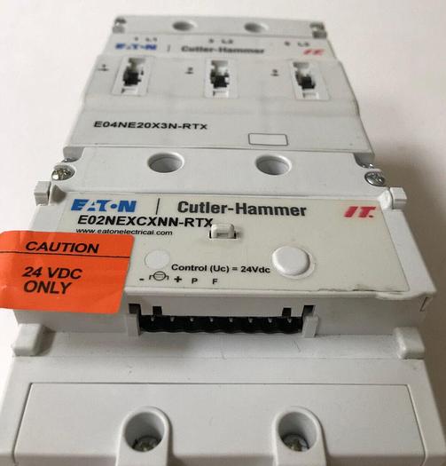 E04NE20X3N-RTX Eaton 200 Amp 600V E02NEXCXNN-RTX 24VDC IEC E-Frame Contactor