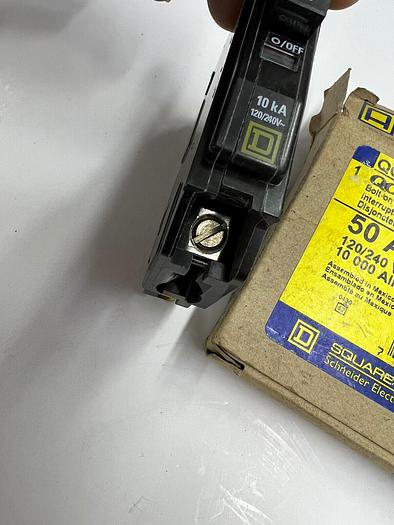 QOB150 Square D 50 Amp Single Pole 120V Bolt On Circuit Breaker New 785901416807
