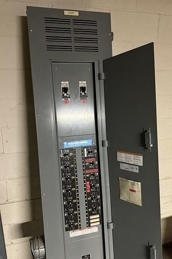 Used Square D 400 Amp Main Breaker Panel 480/277V 42 Circuit NF Panel Dual Sub Feed