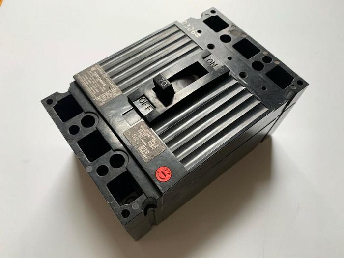 Used TED134070 GE 70 Amp 480V 3 Pole Bolt On Circuit Breaker