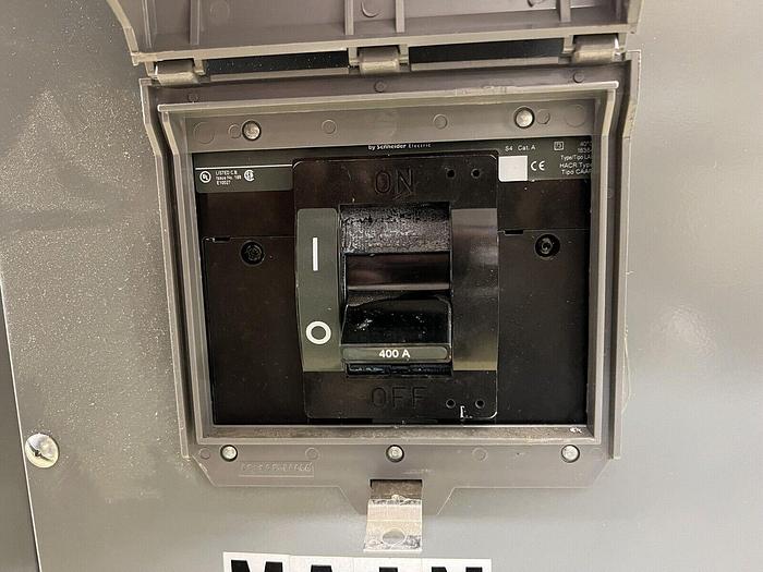 Used EZM3400CB Square D 400 Amp Meter Main Nema 1 208/120V 3 Phase Meter Main