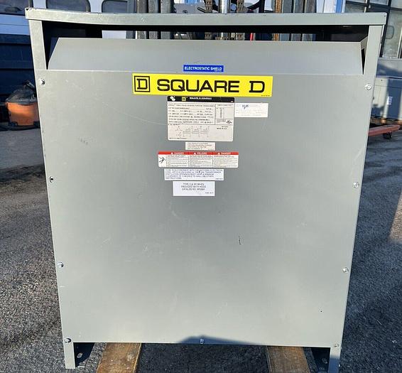 Used EE45T3HBISCULP Square D 45 KVA 480X208/120V Dry Type Transformer
