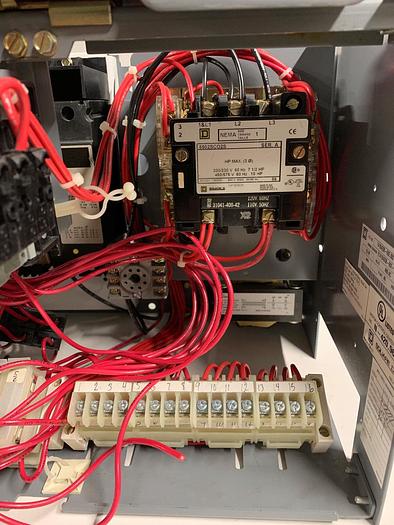 Used Square D Model 6 Size 1 Motor Control Center Bucket 12" 10HP 480V 3 Phase