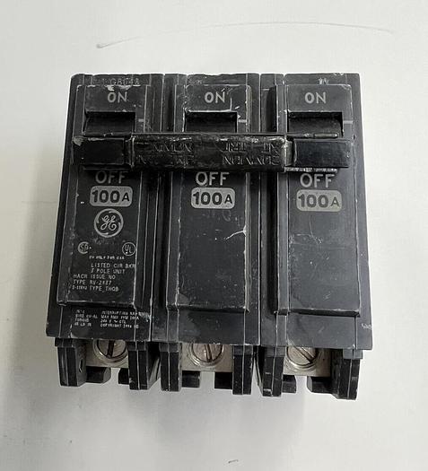THQB32100 GE 100 Amp 240V 3 Pole Bolt On Circuit Breaker New