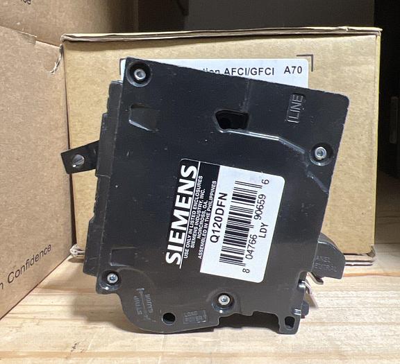 Q120DFN Siemens 20 Amp Dual Function AFCI/GFCI Circuit Breaker New 804766906596