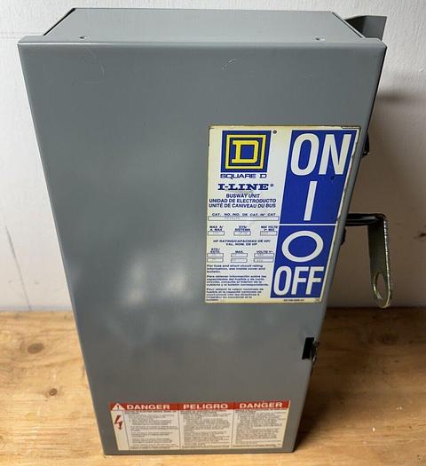 Used PQ3610G Square D 100 Amp 600V 3 Phase Bus Plug