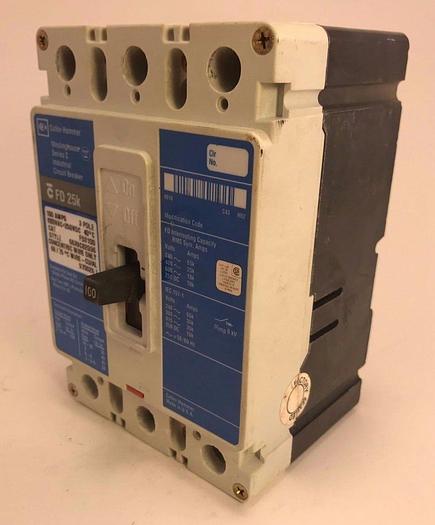 Used FD3100 Cutler Hammer 100 Amp 600V 3 Pole Bolt On Circuit Breaker