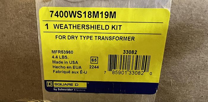 7400WS18M19M Square D Weather Shield Kit for Dry Type Transformer New 785901330820