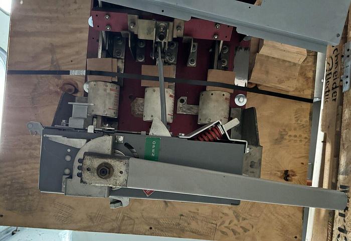 Used BPO34200 Square D 2000 Amp 480V 3P Fusible Switch Red Back Reconditioned