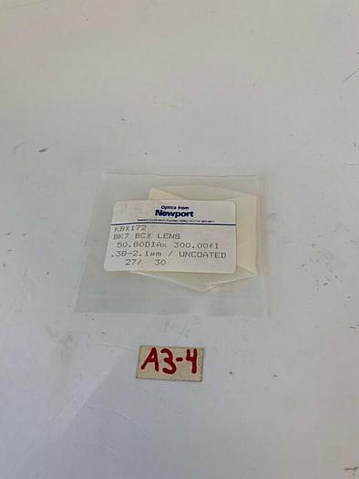 Newport KBX172 BK7 Bi-Convex Lens 50.80mm Diameter 300.00FL .38-2.1 Uncoated New