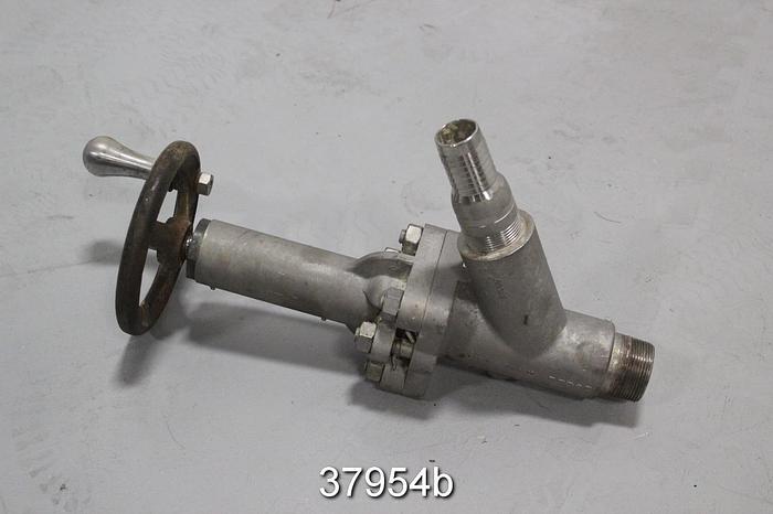 Used Strahman SV-1000 Manual Sample Valve (1.5x1.25" NPT) #37954