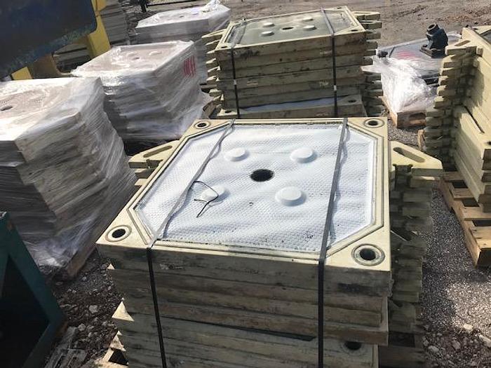 Used 27 CU. FT. JWI J-PRESS FILTER PRESS - 800 MM - C.G.R. - PLATE SHIFTER  